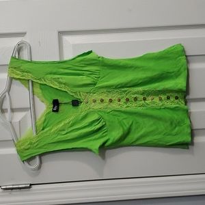 Dolce & Gabbanna lace trimmed top.